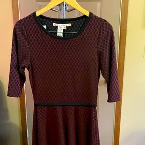 Max Studio Red and Black Dress